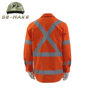 Roupas de trabalho com ferramentas de segurança masculinas roupas de trabalho fluorescentes para homens e mulheres alta visibilidade t