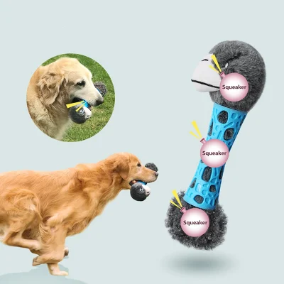 Venda quente Eco Friendly Durável Limpeza de Dentes Squeaky Mastigar Brinquedos de Pelúcia para Animais de Estimação Brinquedos de Mastigar